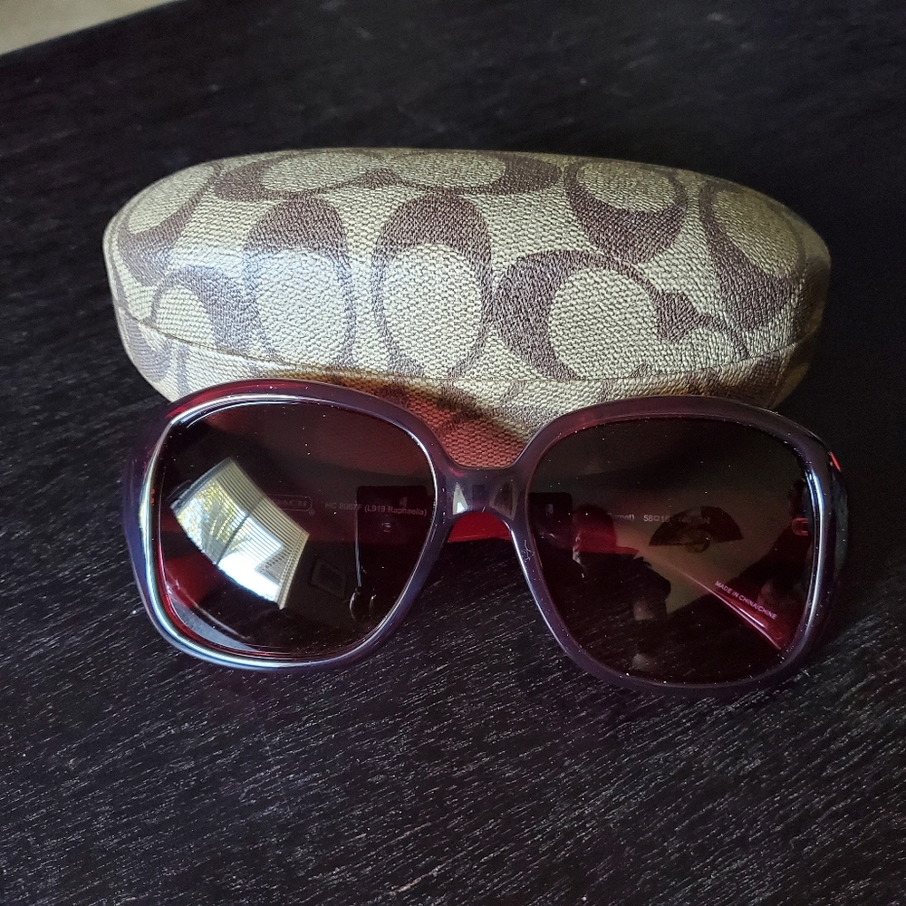 *SOLD* Coach Sunglasses Raphaella Berry/Garnet